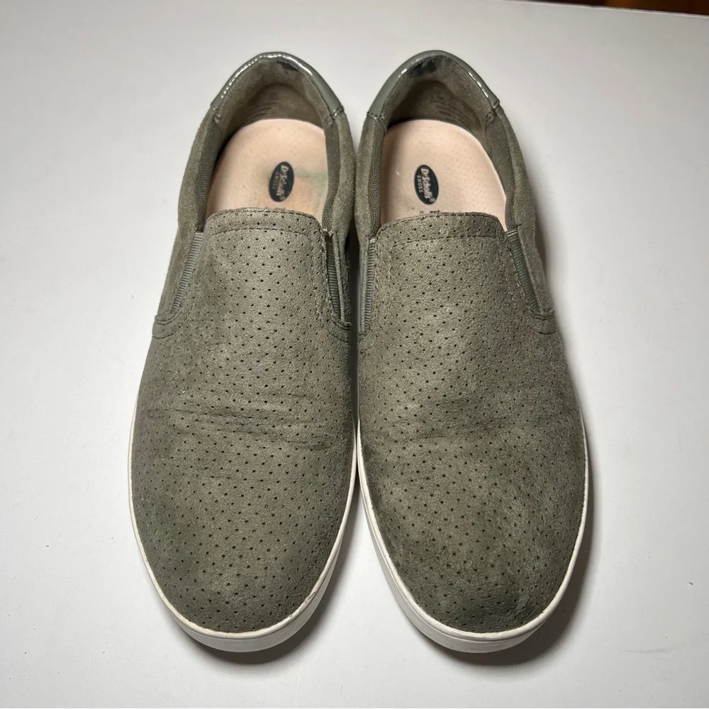 Dr. Scholl’s Nova olive green slip on sneakers